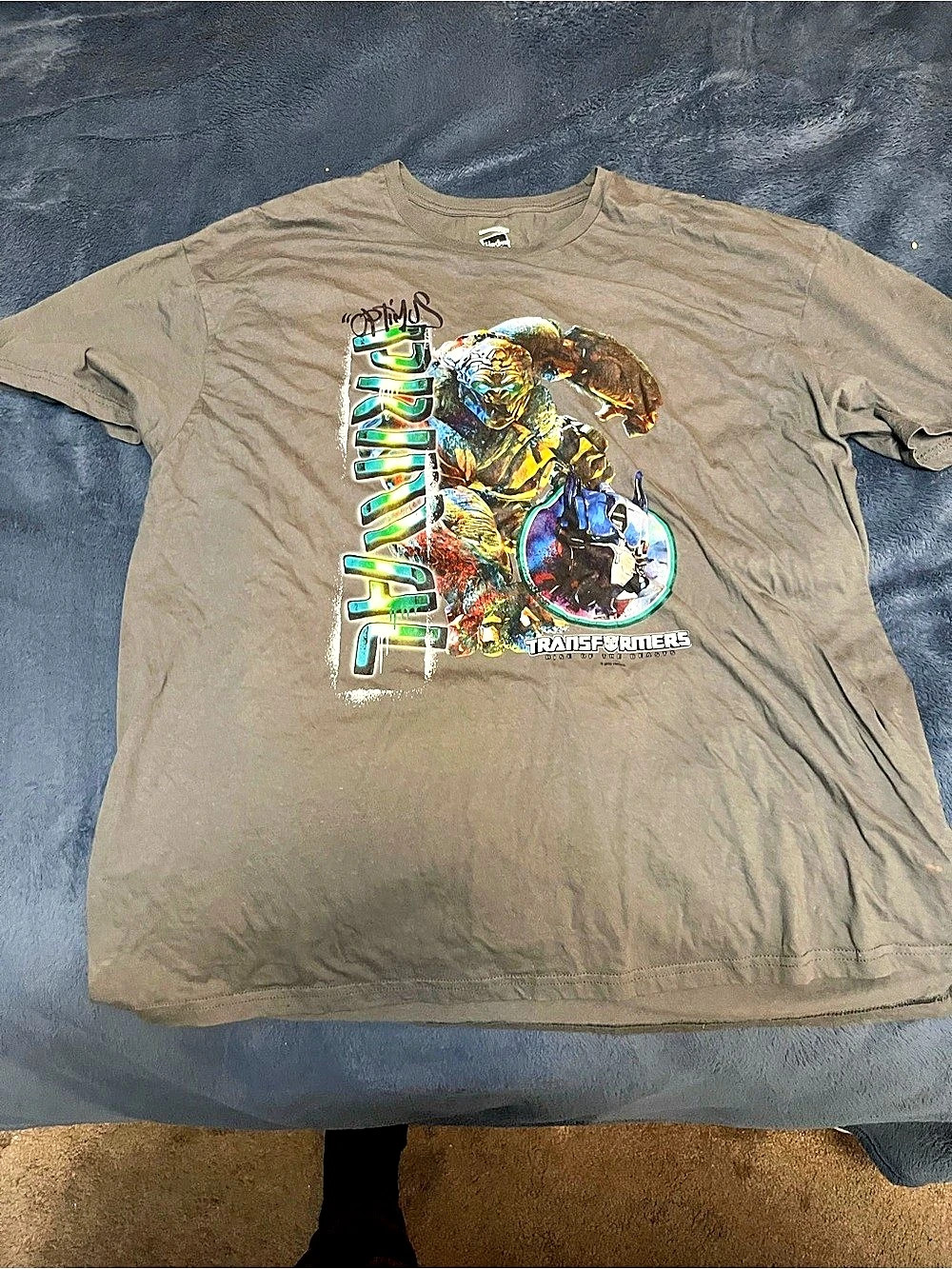 Hasbro Transformers Graphic Short Sleeve Tee in Gray